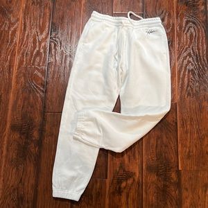 Hollister white sweatpants